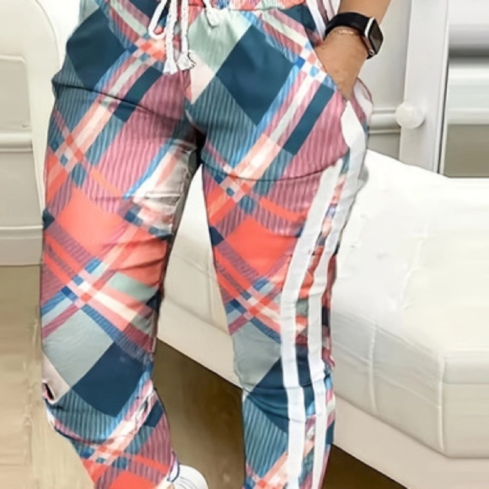 Colorful Plad Women’s Joggers